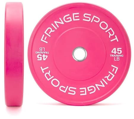Fringe Sport Pink Bumper Plates (Pairs) - PRE-ORDER 45lb