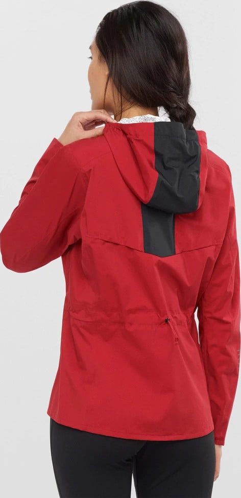 Salomon BONATTI WATERPROOF Womens Shell Jacket worn back