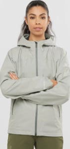 Salomon OUTLINE GORE-TEX 2.5L Womens Shell Jacket worn front