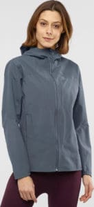 Salomon OUTLINE JACKET W Womens Shell Jacket worn front