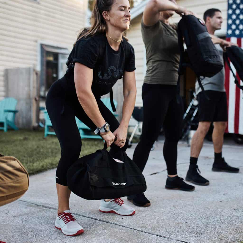 GORUCK Ballistic Trainers - Lunar Rock + Red sandbag