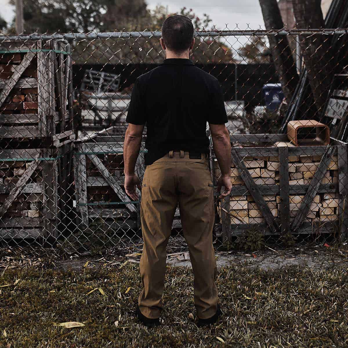 GORUCK Simple Cargo Pants Coyote worn back