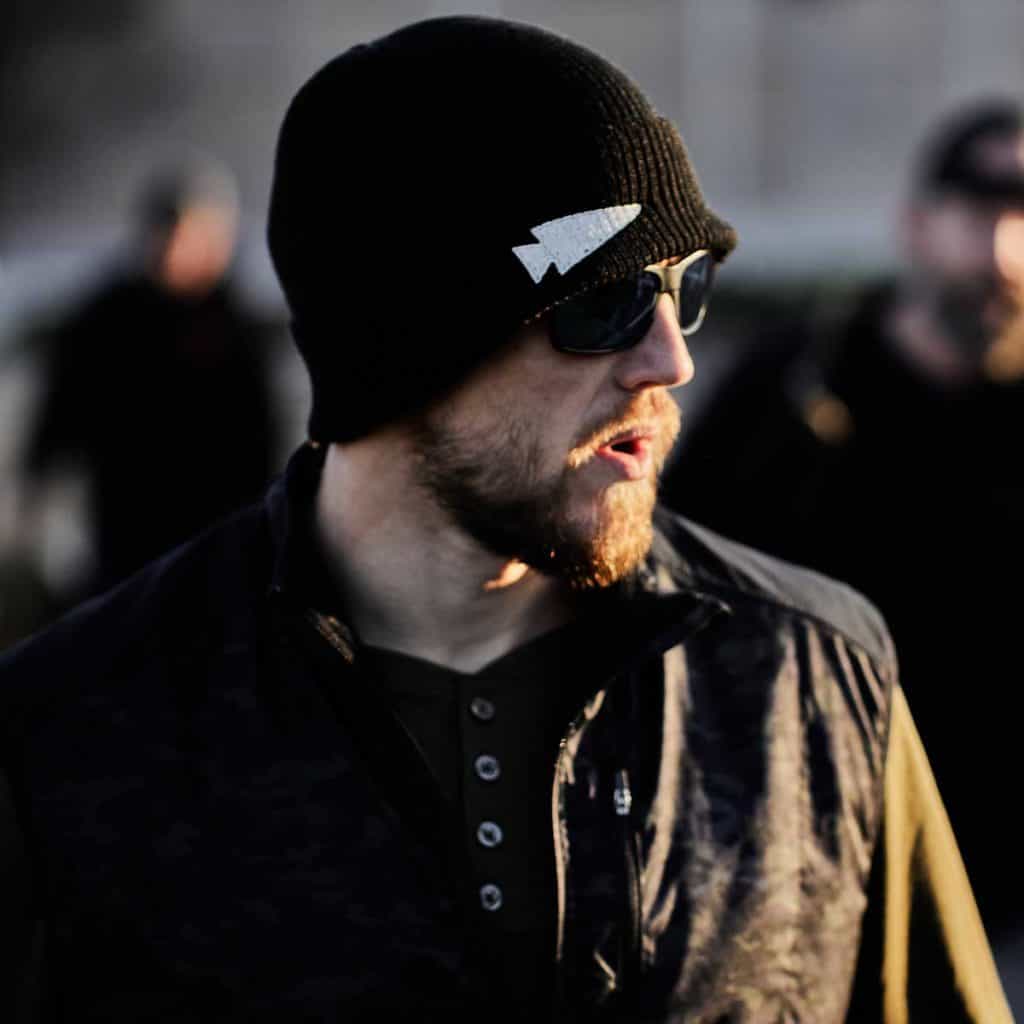 GORUCK Spearhead Beanie worn by an athlete 4