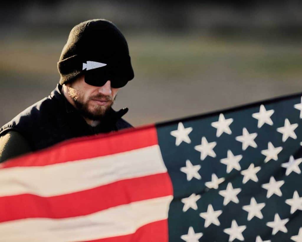 GORUCK Spearhead Beanie worn by an athlete