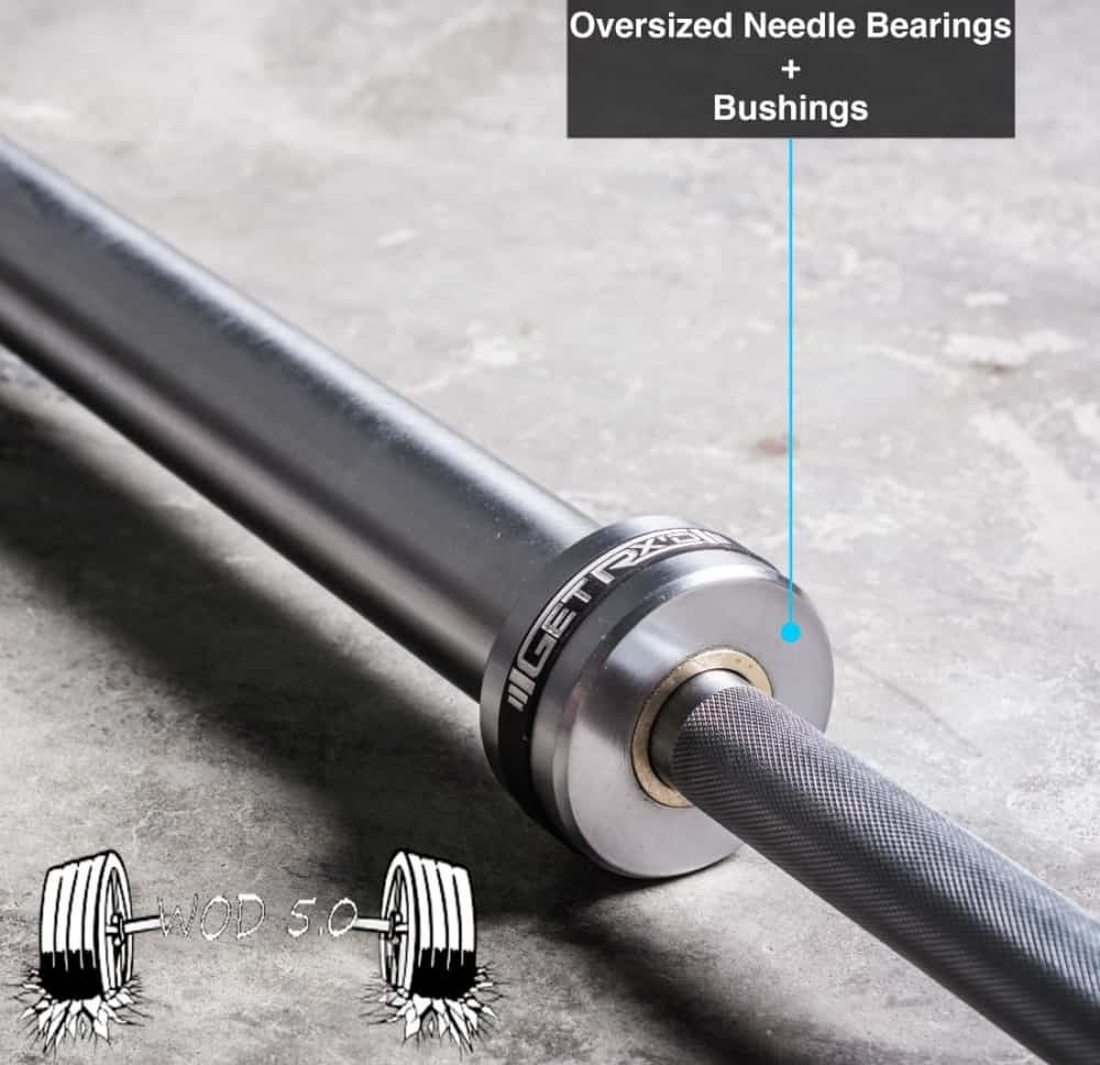 Get RXd WOD Bars 5.0 bearing and bushing