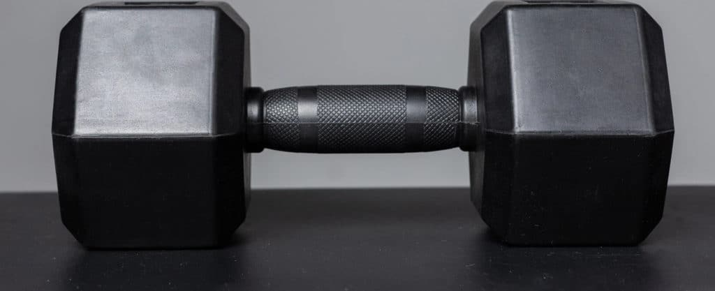 Rep Fitness Rubber Grip Hex Dumbbell Pairs full front