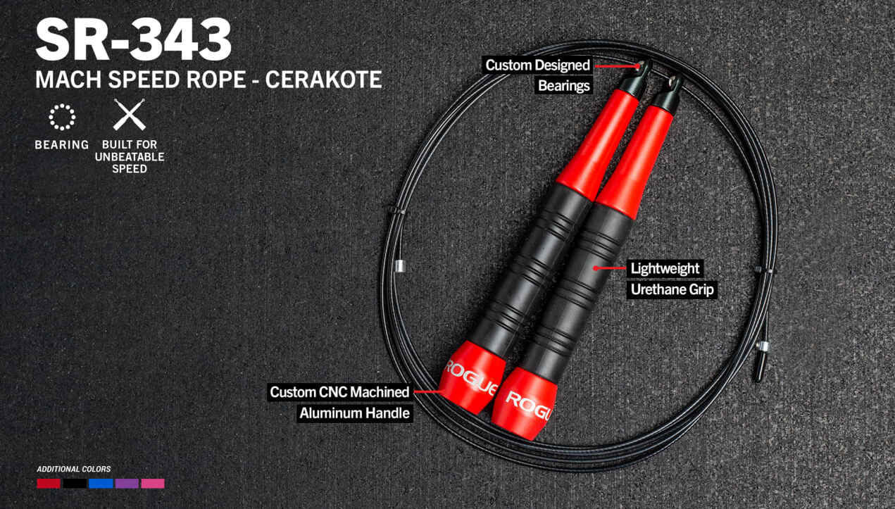 Rogue SR-343 Mach Speed Rope - Cerakote main