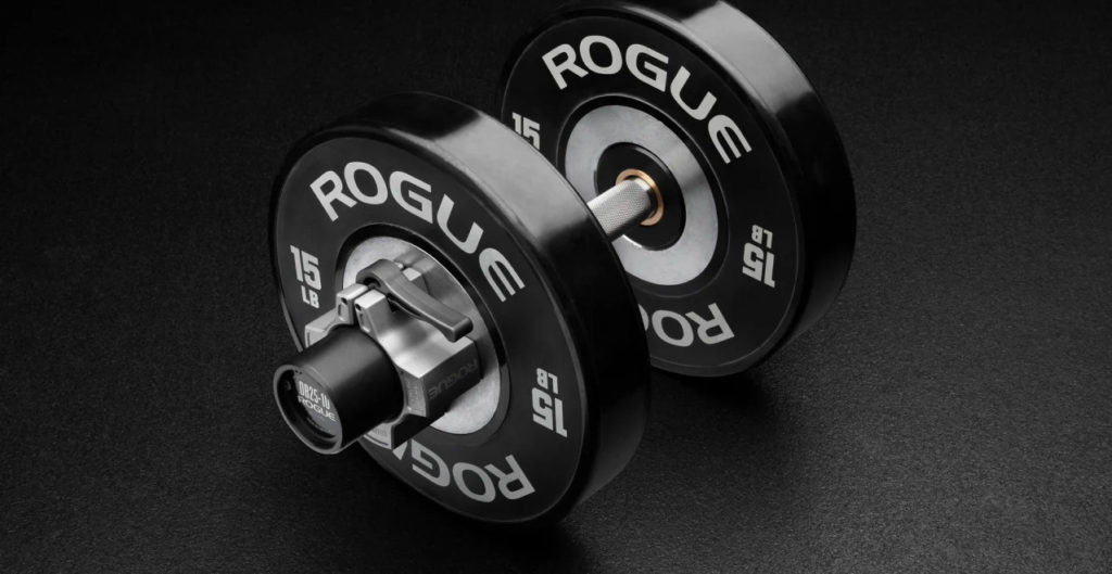 Rogue DB25-10 Loadable Dumbbell - Stainless black