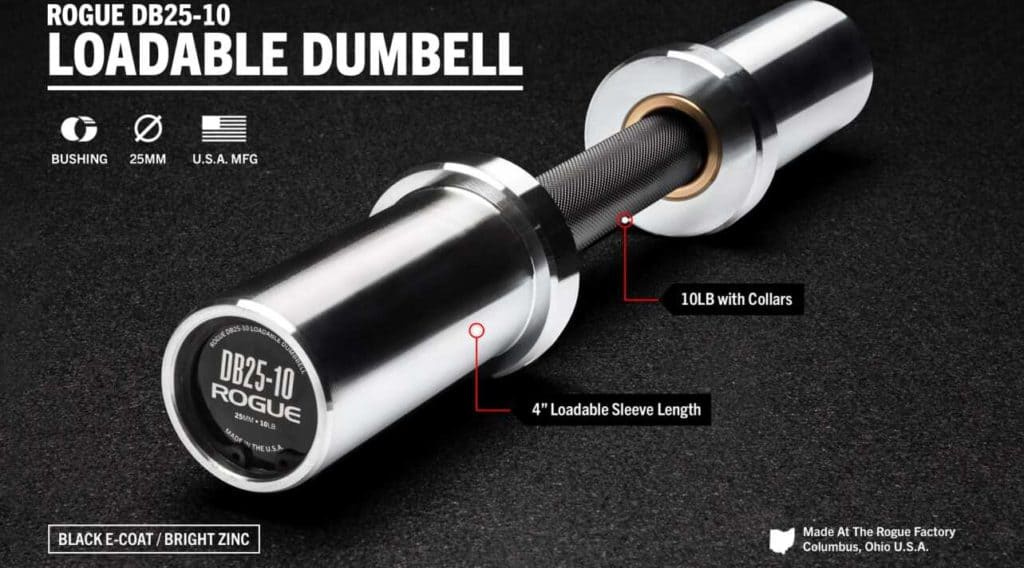 Rogue DB25-10 Loadable Dumbbell main