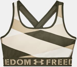 Under Armour Womens Armour® Mid Crossback Freedom Sports Bra full front