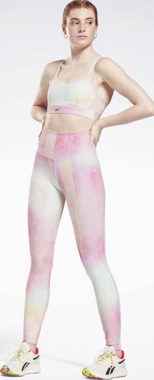 Reebok Lux Bold High-Rise Leggings worn front 2