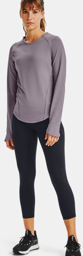 Under Armour Womens UA HydraFuse Crew Long Sleeve front worn