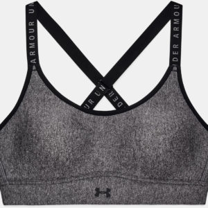 Under Armour Womens UA Infinity Mid Heather Cover Sports Bra full front