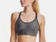 Under Armour Womens UA Infinity Mid Heather Cover Sports Bra worn front