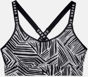 Under Armour Womens UA Infinity Mid Printed Sports Bra full front