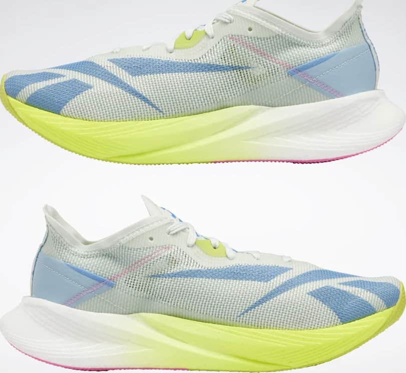 Reebok Floatride Energy X Running Shoe upside down pair