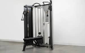 Torque Fitness F9 Fold-Away Functional Trainer (20% Off) with a bench