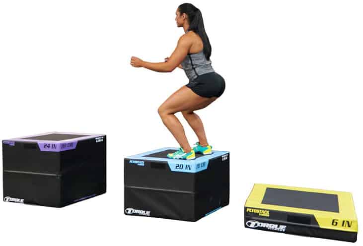 Torque Fitness PlyoStack (CLOSEOUT PRICING) with an athlete