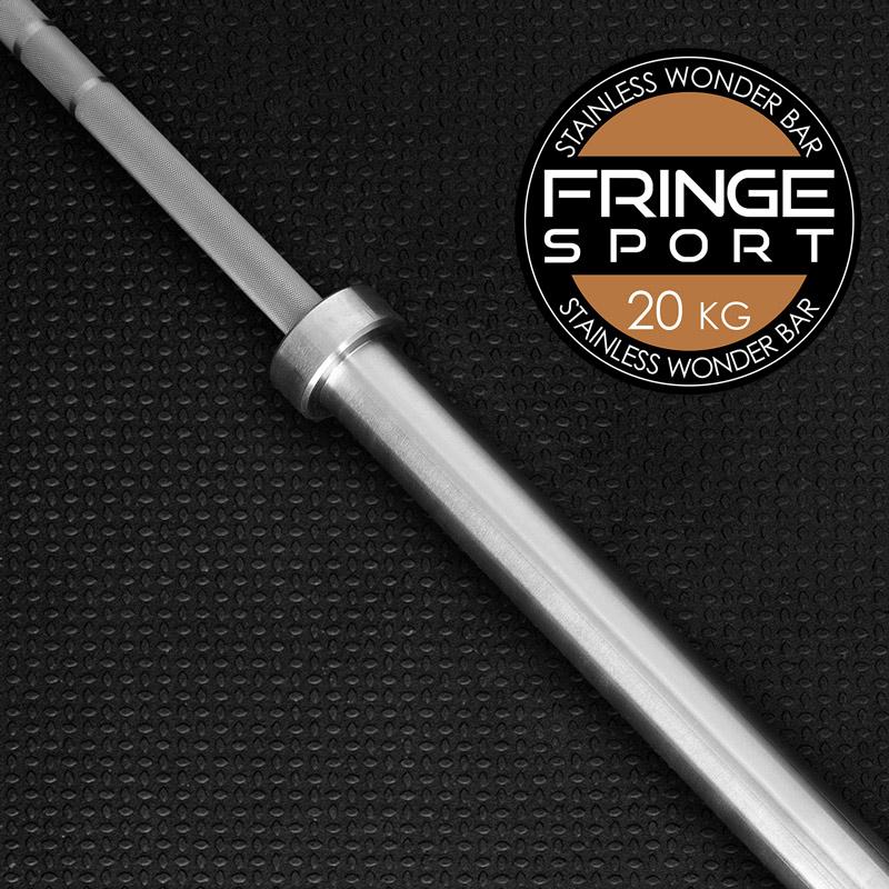Fringe Sport 20kg Wonder Bar Stainless Steel Barbell 20kg