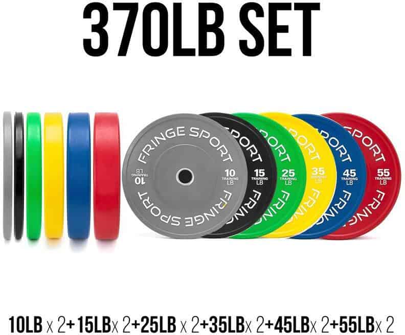 Fringe Sport Wonder Bar + Color Bumper Sets 370 lb set