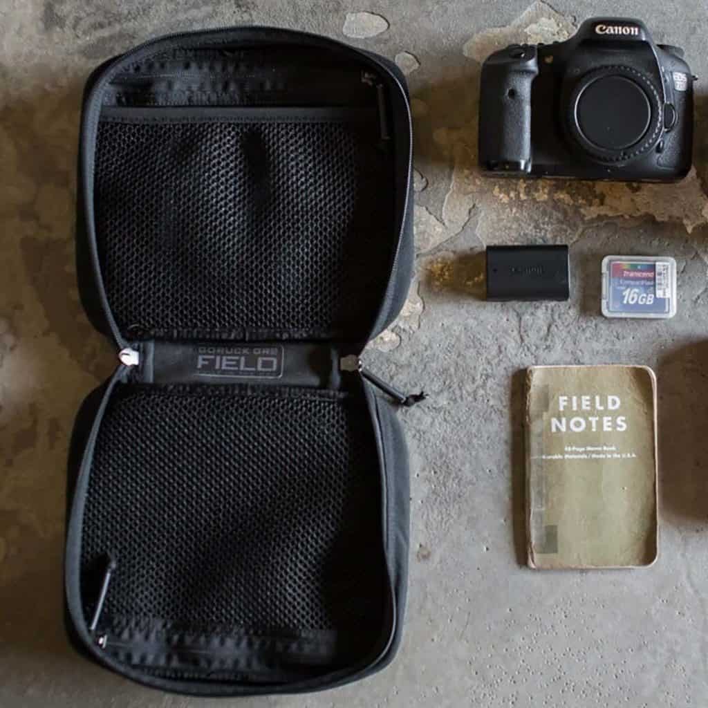 GORUCK GR2 Field Pocket black contents