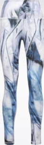 Reebok Lux Bold High-Waisted Liquid Abyss Print Tights full front