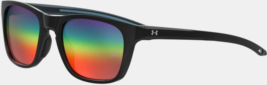 Under Armour Unisex UA Raid Mirror Pride Sunglasses left side