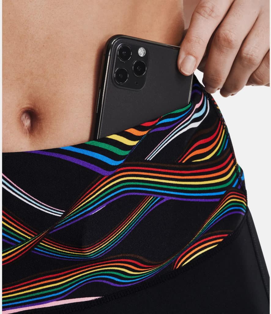 Under Armour Womens HeatGear Pride Bike Shorts pocket