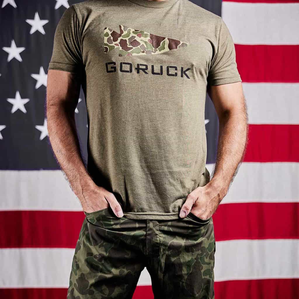 GORUCK T-shirt - GORUCK Spearhead worn full front