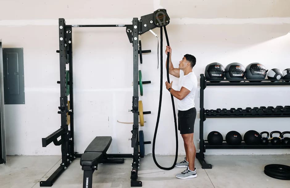 Torque Fitness Relentless Rope Trainer ($100 Off) with an athlete 1