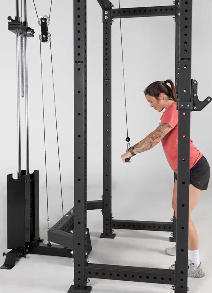 Rep Fitness Selectorized Lat Pulldown & Low Row with an athlete 3