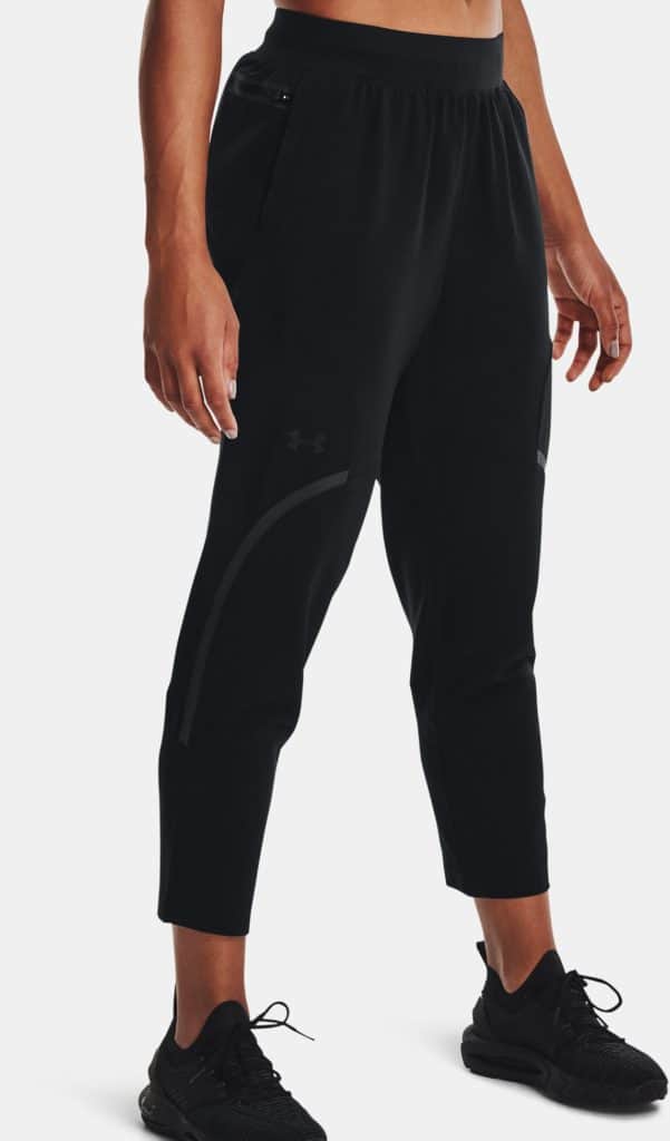 Under Armour Womens UA Unstoppable Crop Pants worn quarter right