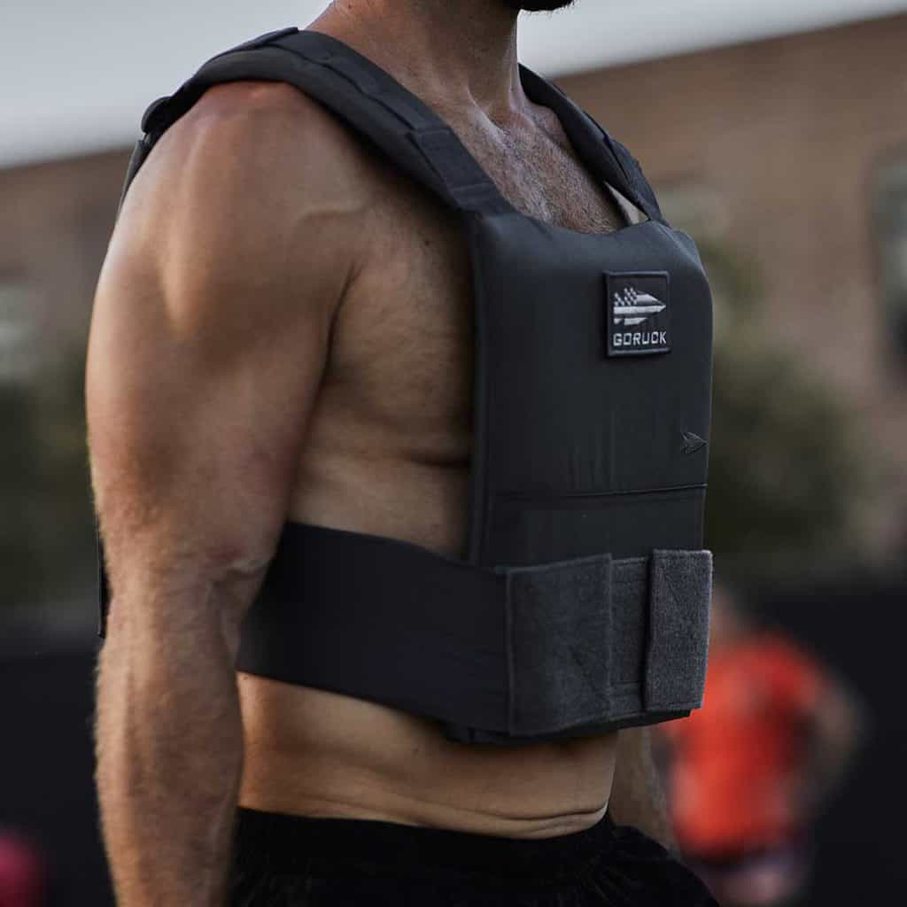 GORUCK Training Weight Vest with an athlete 3