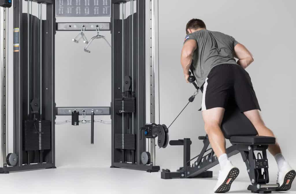 Rep Fitness FT-5000 Functional Trainer with an athlete 4