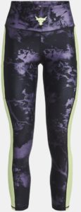 Under Armour Womens Project Rock HeatGear Print Ankle Leggings full front
