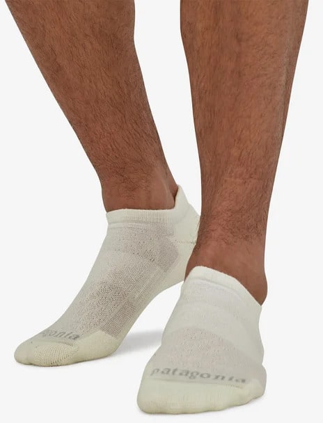 Pantagonia Lightweight Merino Performance Anklet Socks worn front