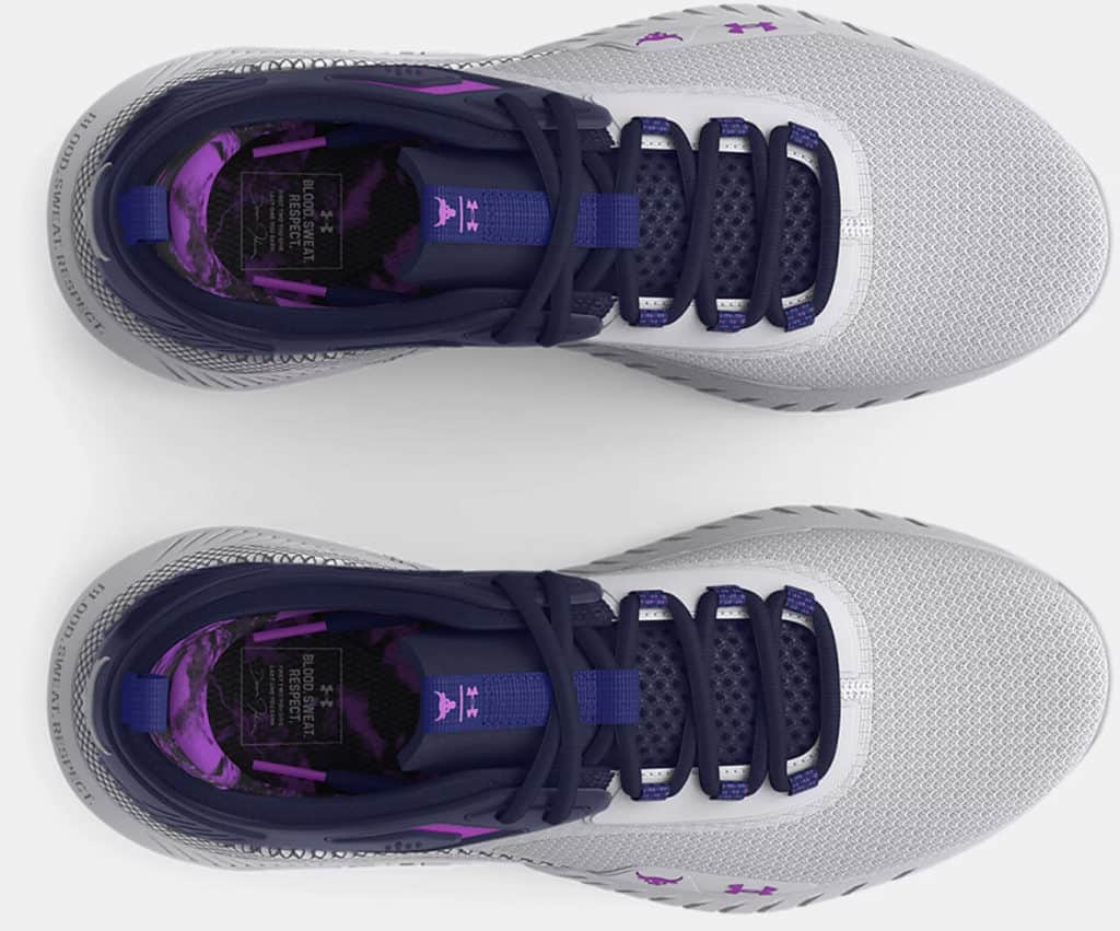 Under Armour Womens Project Rock 5 Disrupt Training Shoes top view