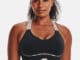 Under Armour Womens Project Rock Infinity Mid Sports Bra front worn