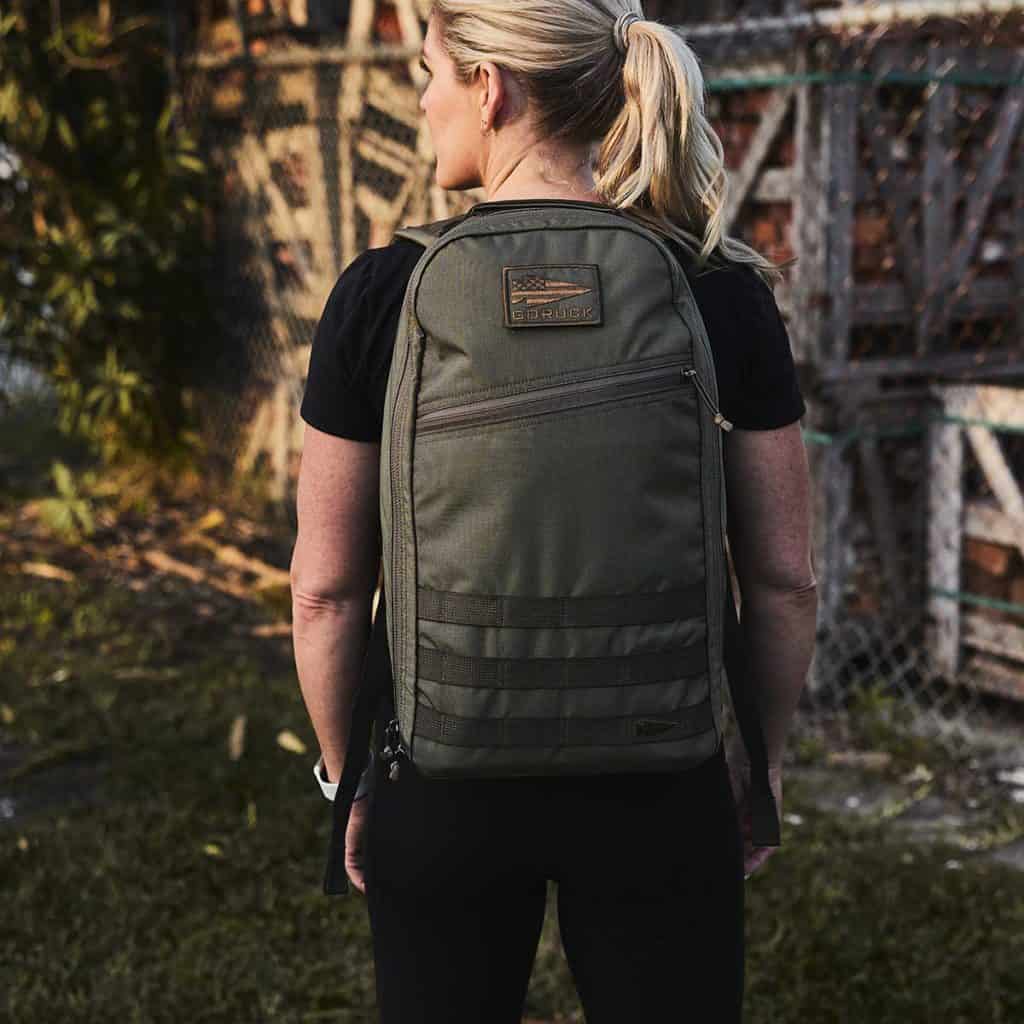 GORUCK Bullet 15L worn by an athlete