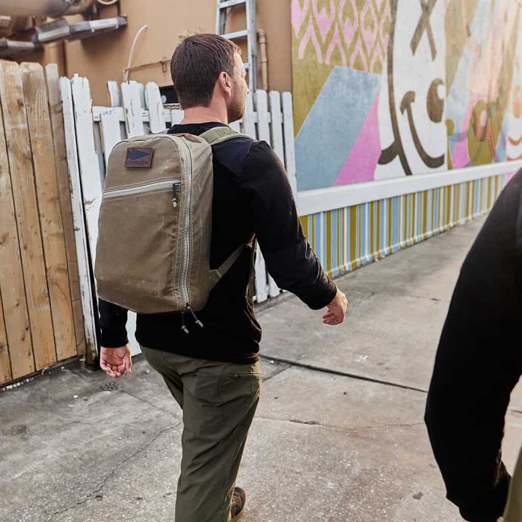 GORUCK Bullet Ruck Heritage - USA worn by an athlete 2