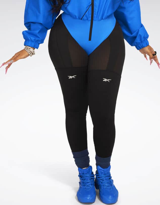 Reebok Cardi B Hype Garter Tights worn