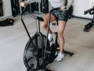Torque Fitness AssaultBike Classic with an athlete 2
