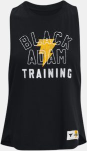 Under Armour Womens Project Rock Black Adam Tank full front