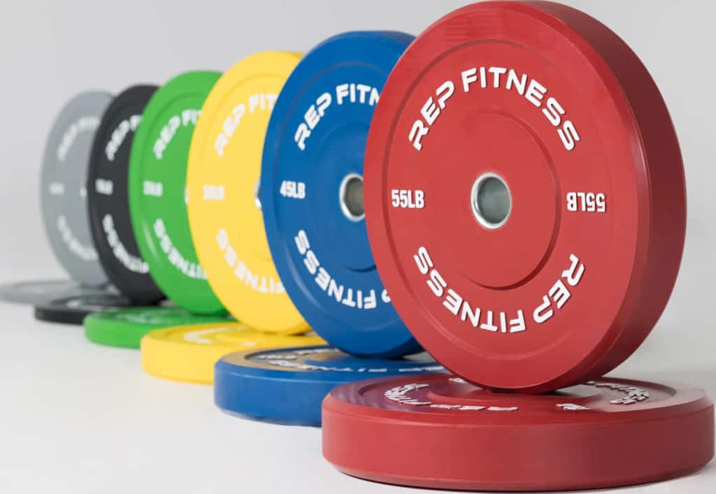 Rep Fitness Color Bumper Plates various colors