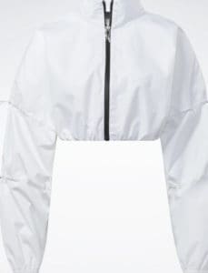 Reebok Cardi B Woven Crop Jacket full front