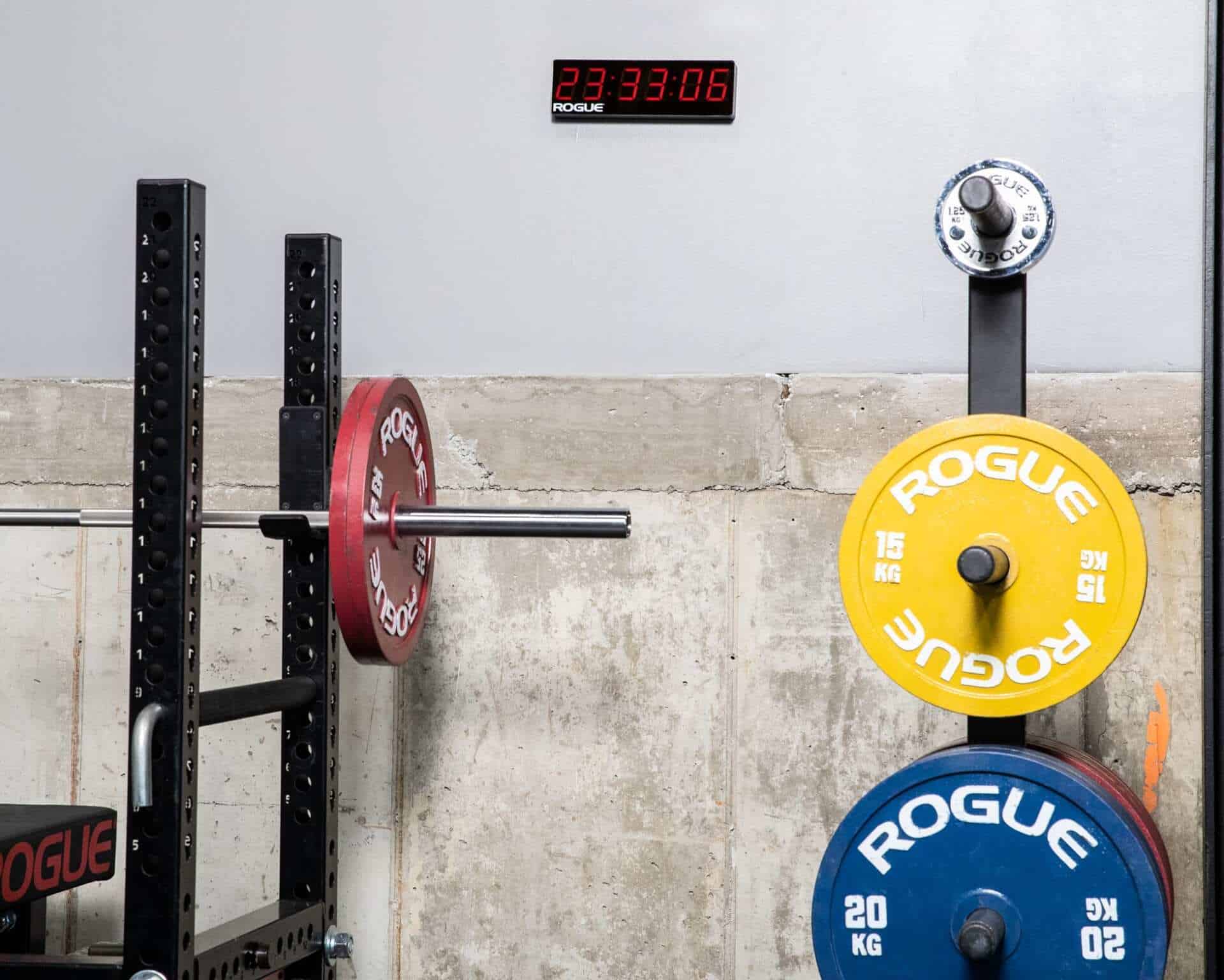 Rogue Home Timer in the gym