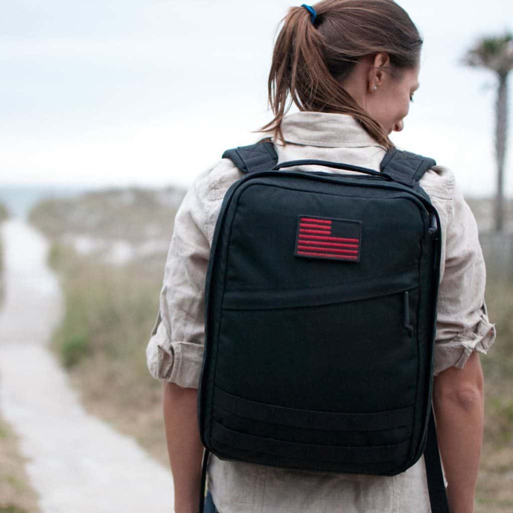 GORUCK GR0 - 16L Compact Rucksack - Made in the USA worn by an athlete
