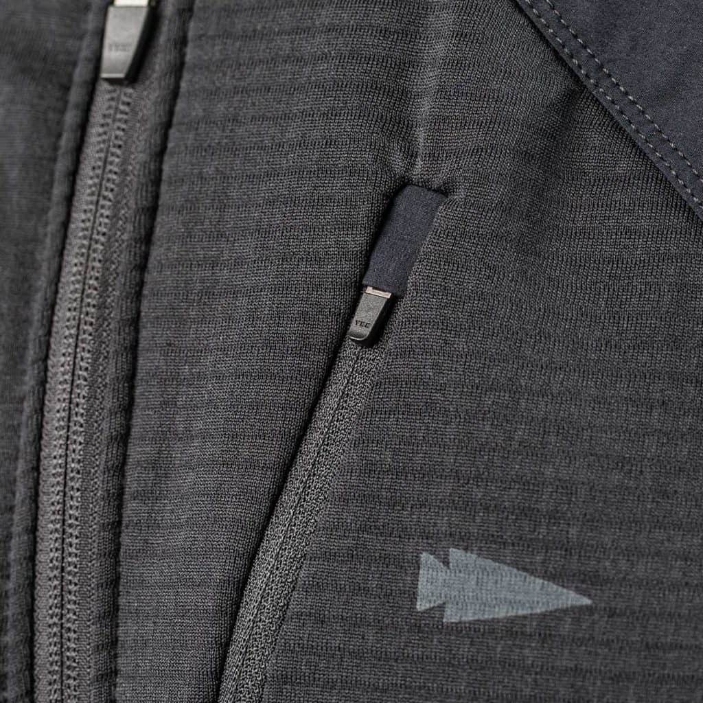 GORUCK Indestructible Grid Fleece Full Zip zipper